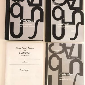 Saxon Calculus with Trigonometry and Analytic Geometry Math Books Set